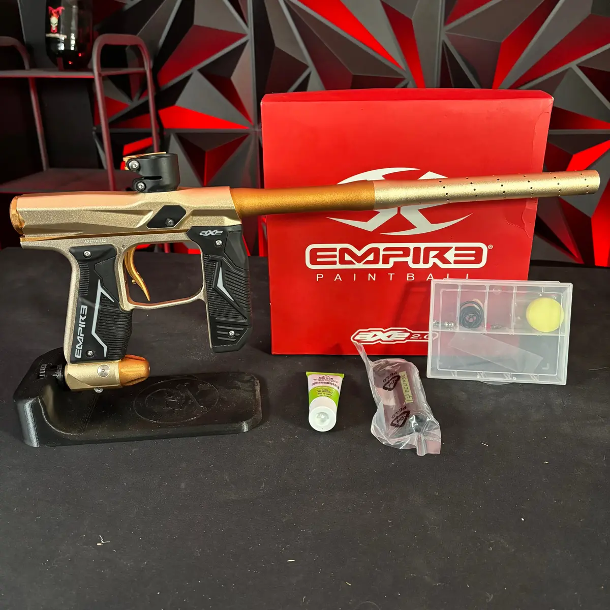 Used Empire Axe 2.0 Paintball Gun - Sandstone/ Bronze 1