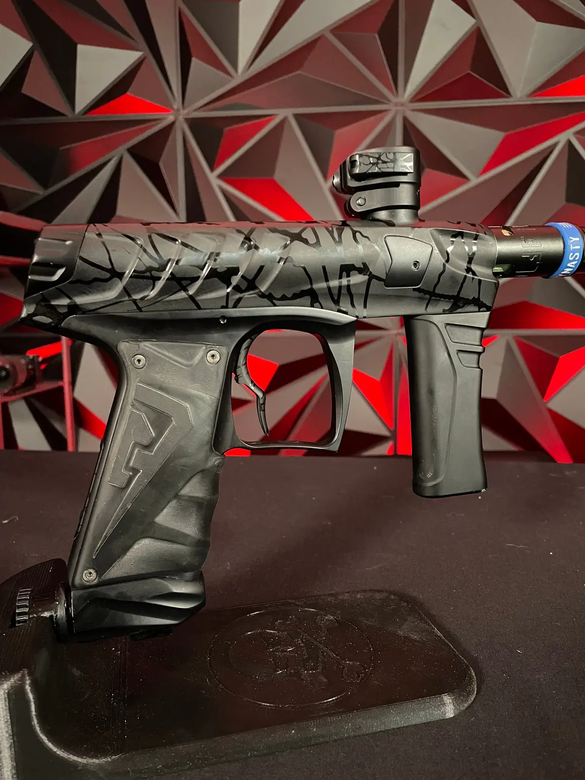 Used Field One Force Paintball Gun - Black Splash 1