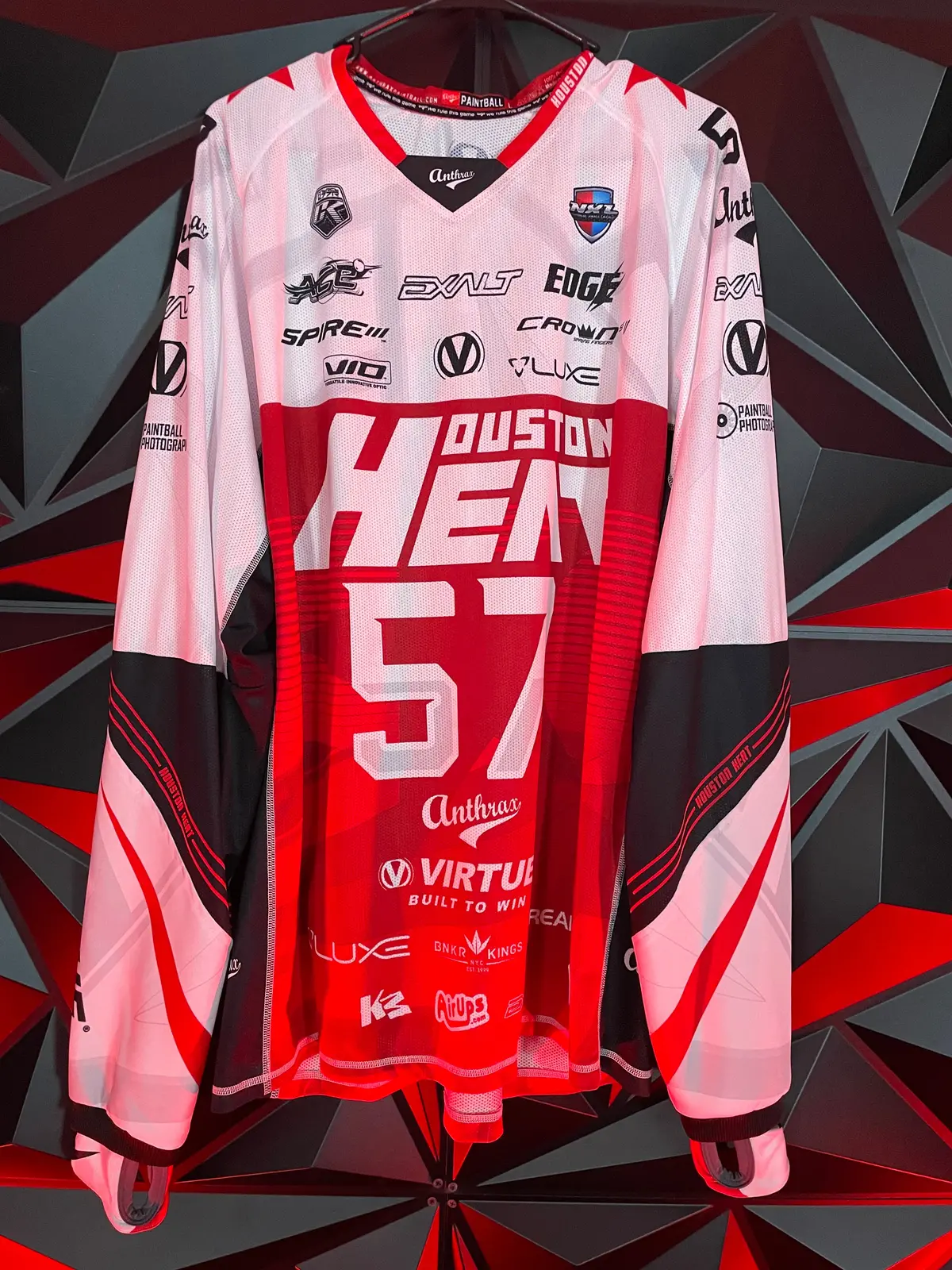 Used Houston Heat Paintball Jersey -Chad George #57 - Large 1