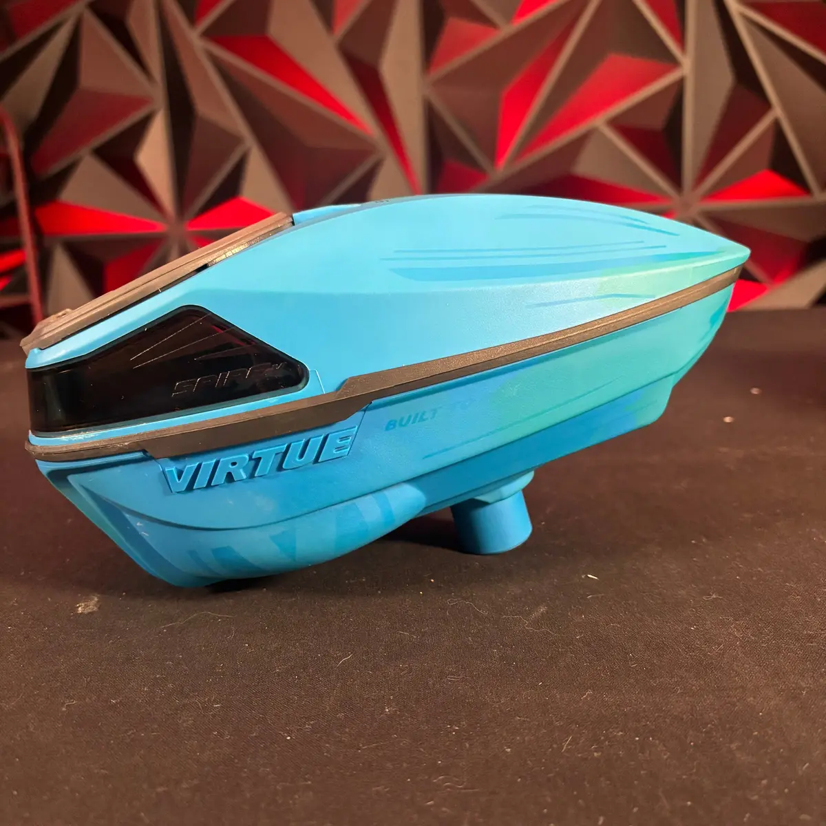 Used Virtue Spire 5 Paintball Loader - Blue Ice /W Black Accents 2