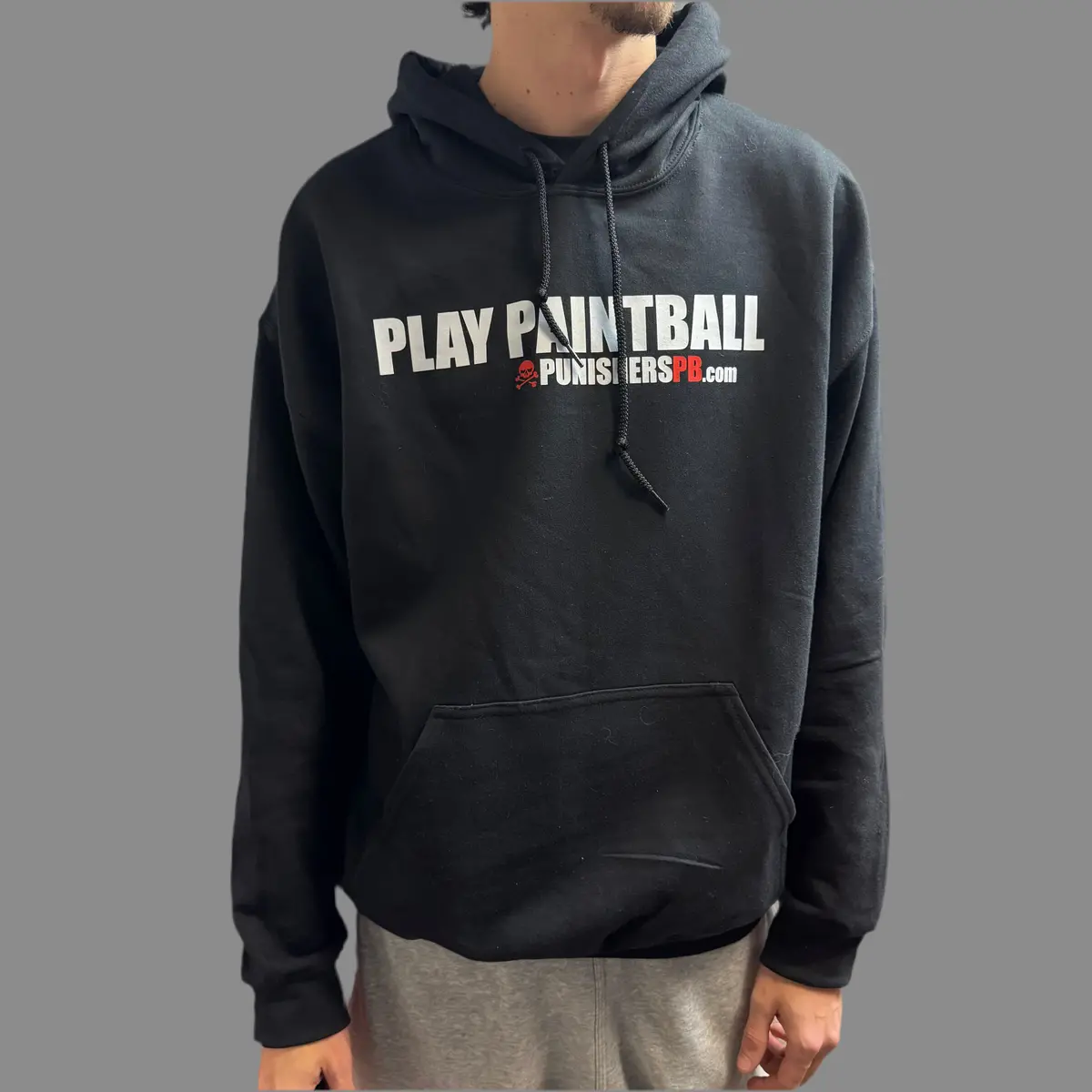 Punisherspb.Com "Impact" Cotton Hoodie - Black 1