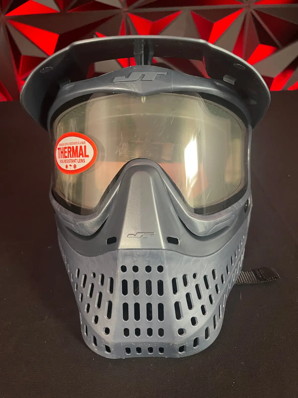 Used Jt Le Proflex Paintball Mask - Blue Steel W/Clear Thermal Lens 1