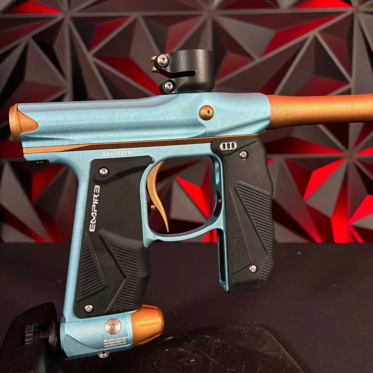 Used Empire Mini Gs Paintball Gun - Dust Aqua/Orange 1