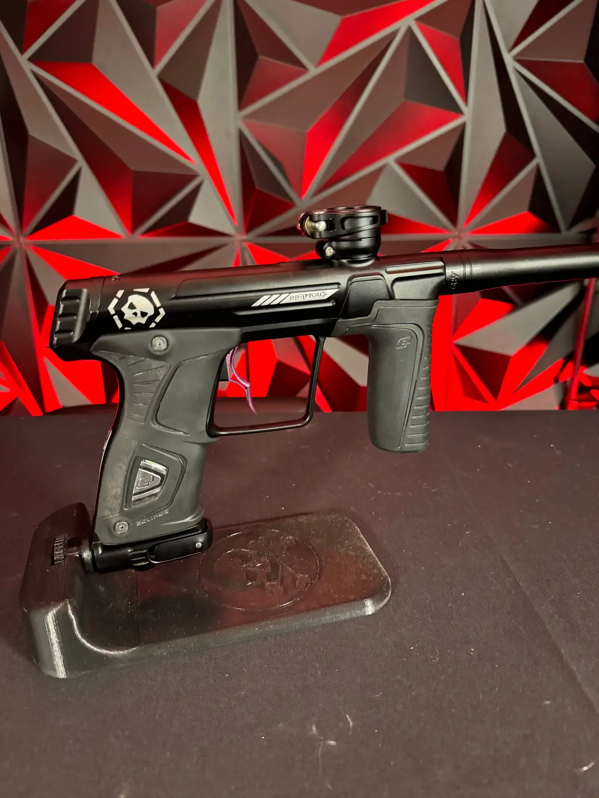 Used Planet Eclipse/Infamous Gtek 170R Paintball Gun - Black W/ Infamous Deuce Trigger 1