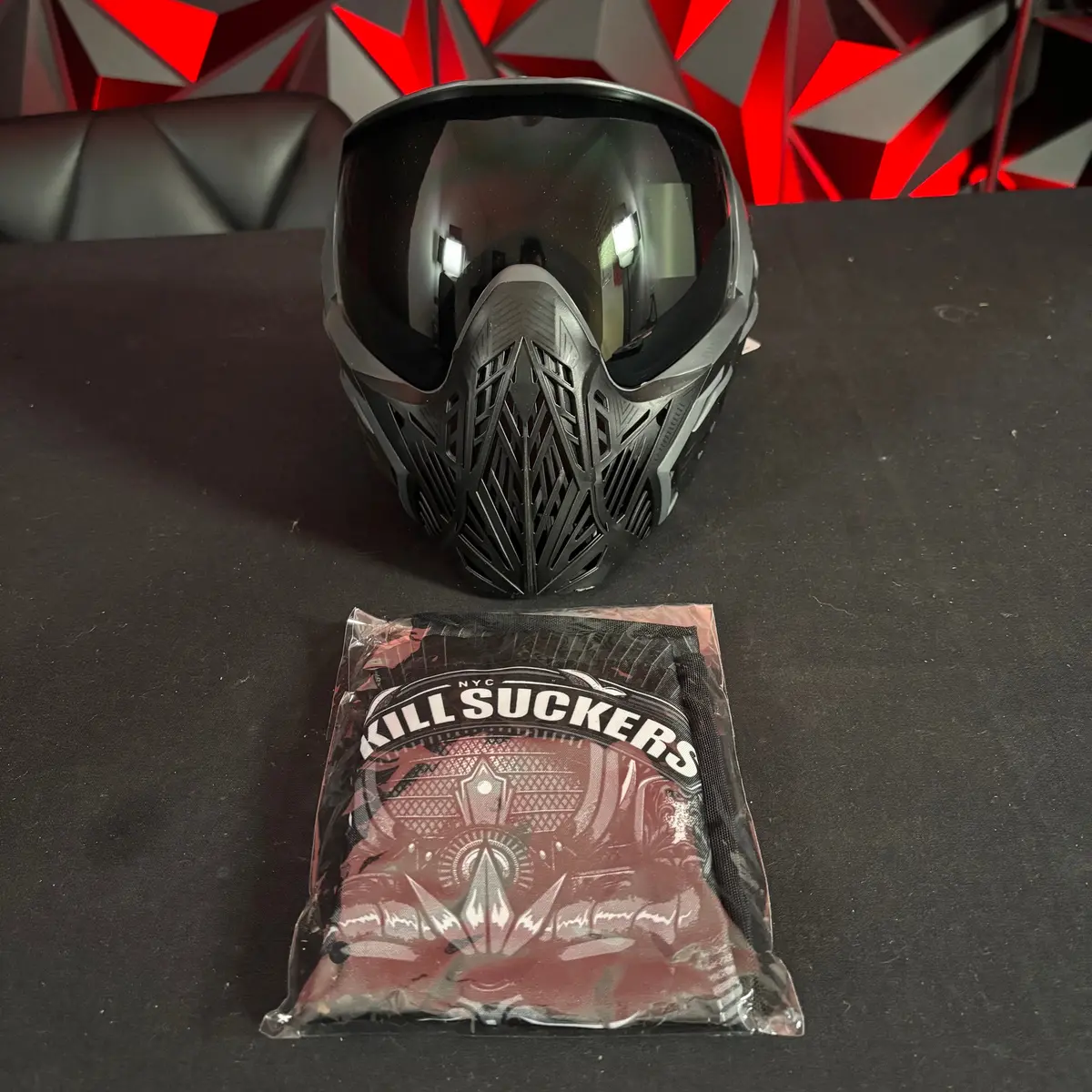 "Used" Display Model Virtue/Bunkerkings Vio/Cmd Mask - Black Ninja 1