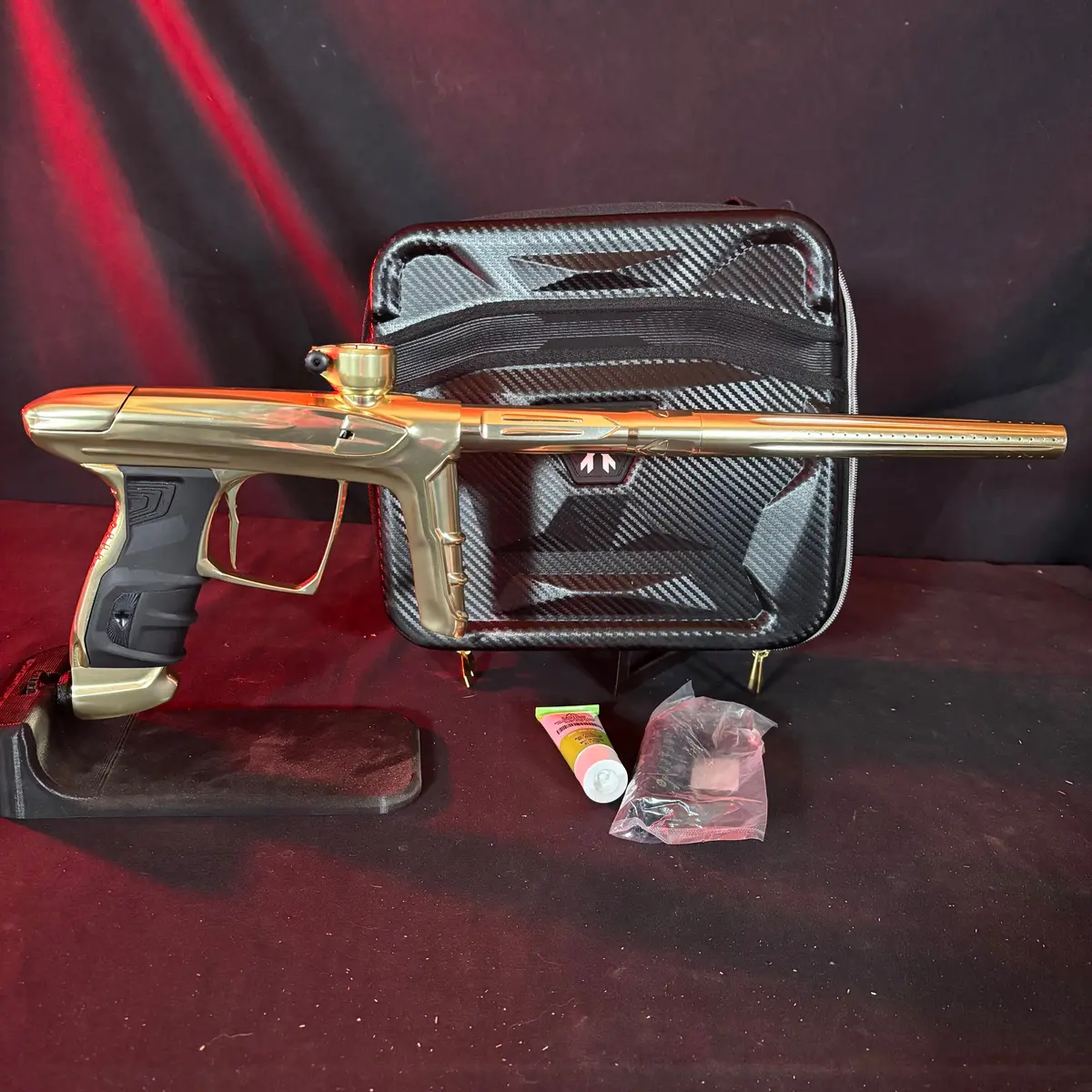 Used Dlx Luxe Idol Paintball Gun - Polished Gold W/ Method Bolt 1