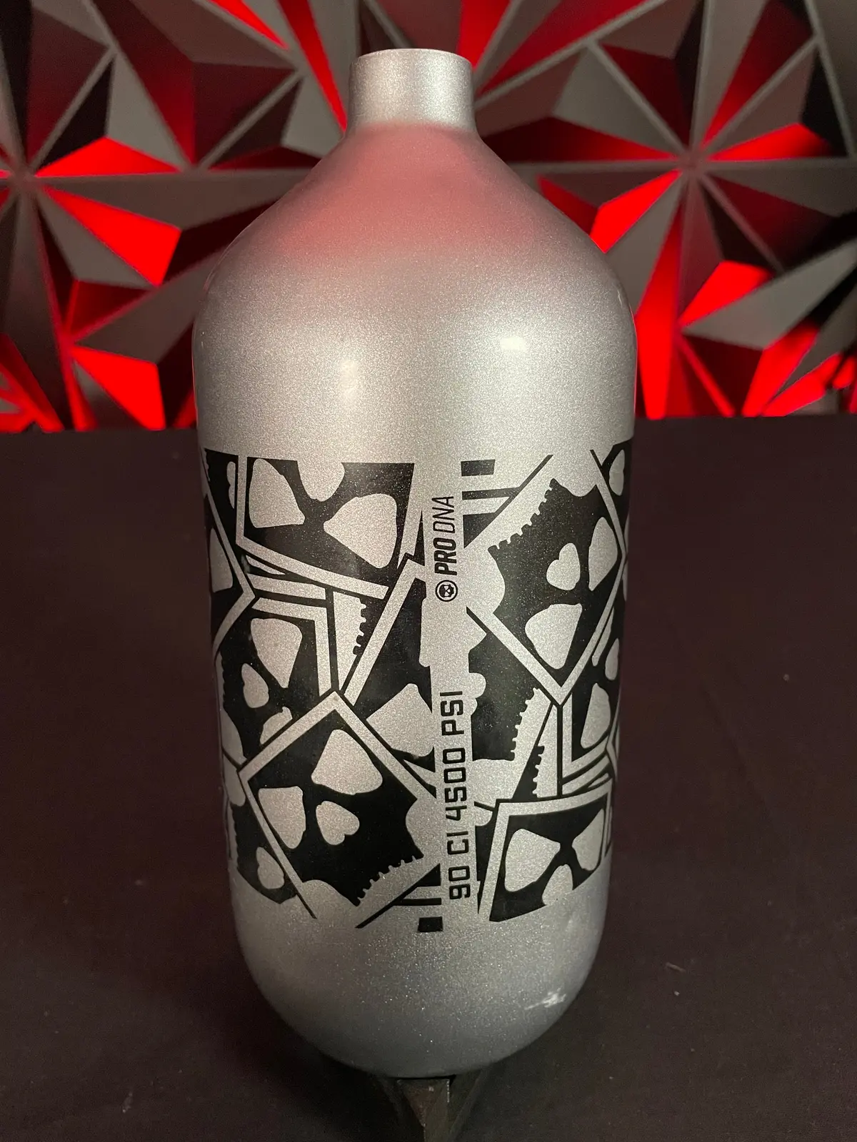 Used Infamous 90/4500 Diamond Series Skeleton Air Paintball Tank - Bottle Only 1
