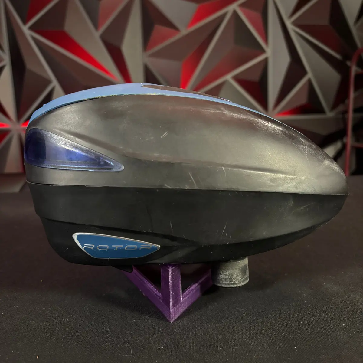 Used Dye Rotor Paintball Loader - Black/Blue W/Speed Feed 1