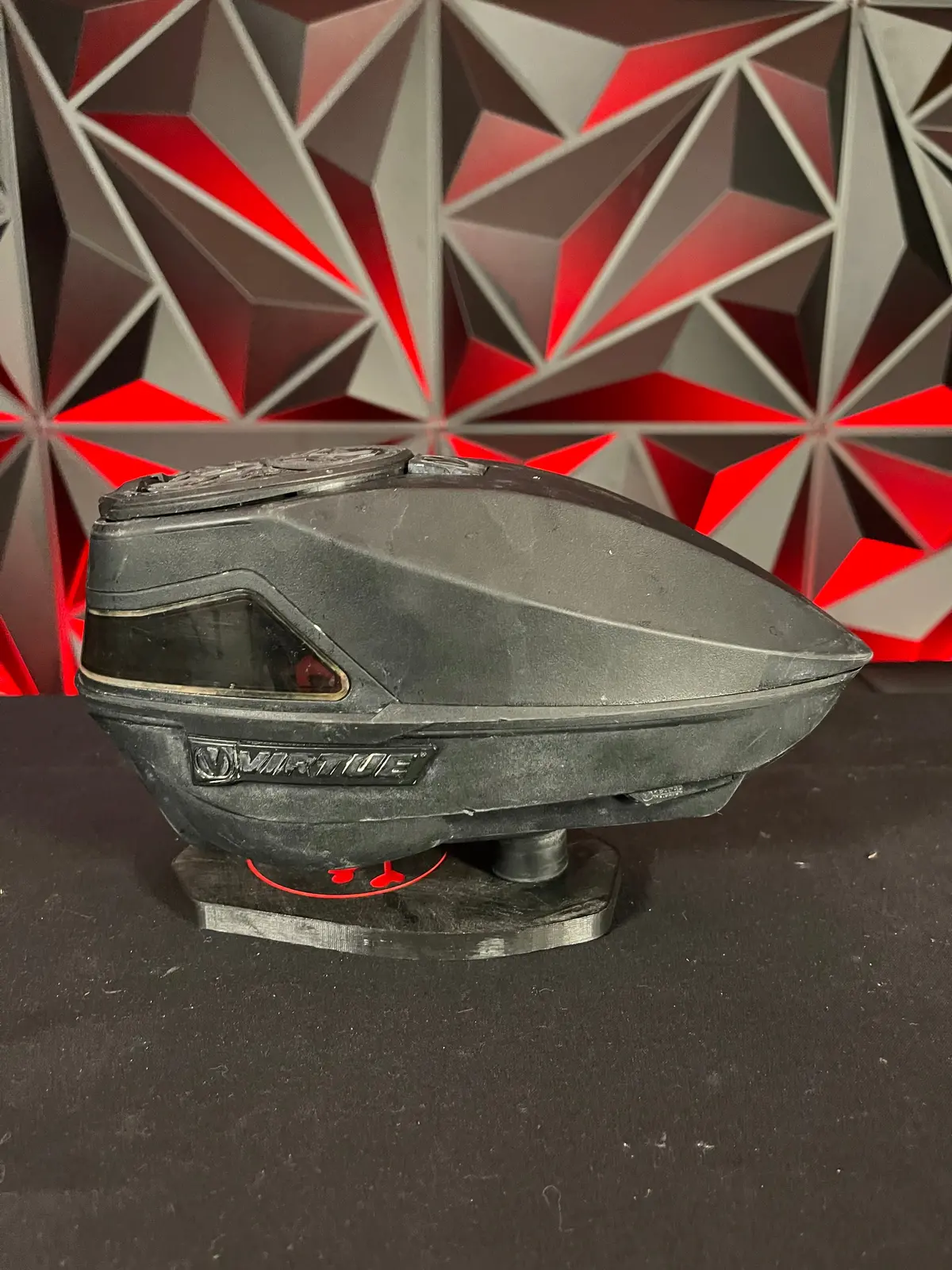 Used Virtue Spire 4 280 Paintball Loader - Black W/ Ntr Speedfeed 1