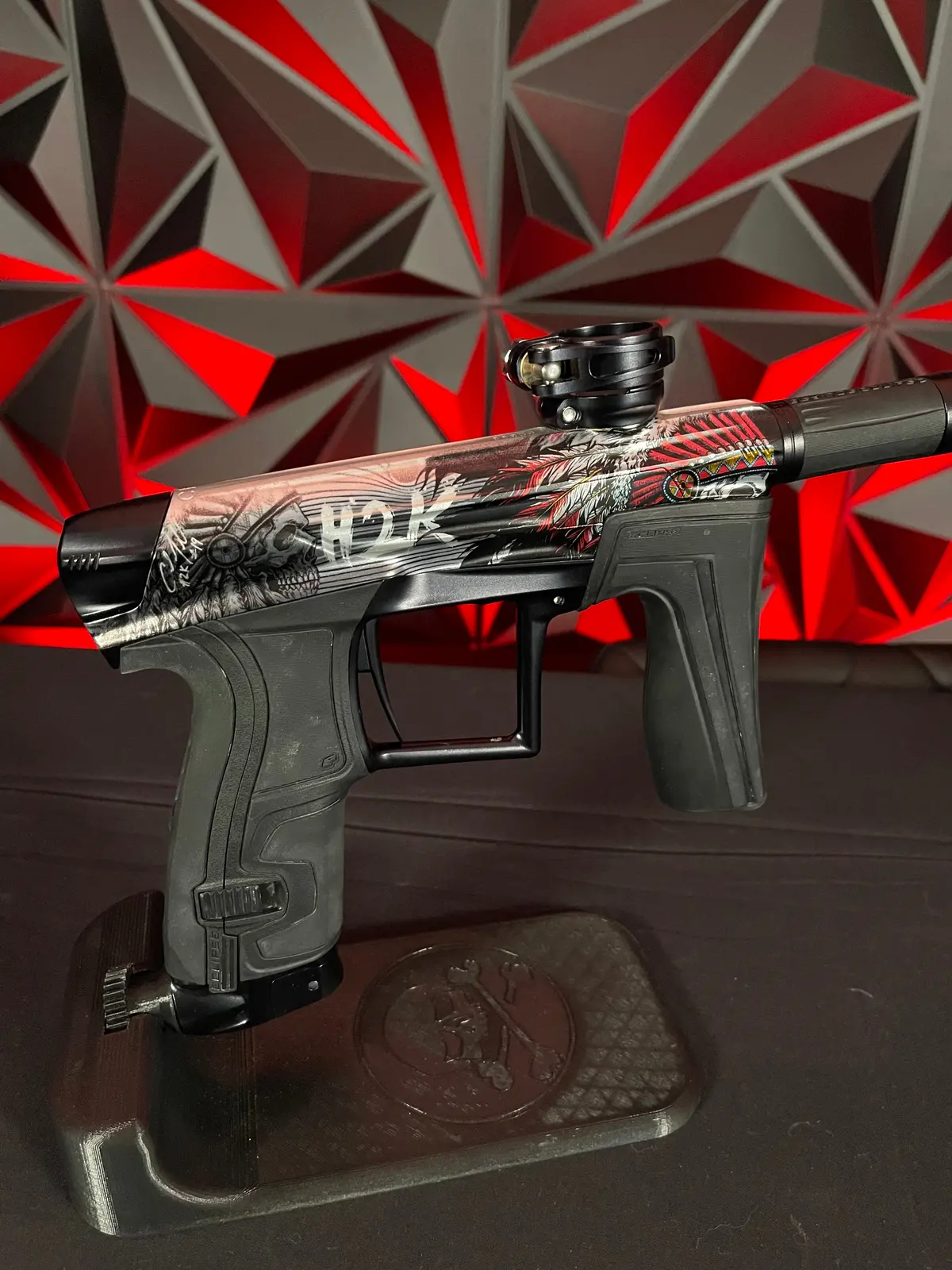 Used Planet Eclipse Geo 4 Paintball Gun -  H2k W/Signed Case, 3 Fl Inserts, & 2 Triggers 1