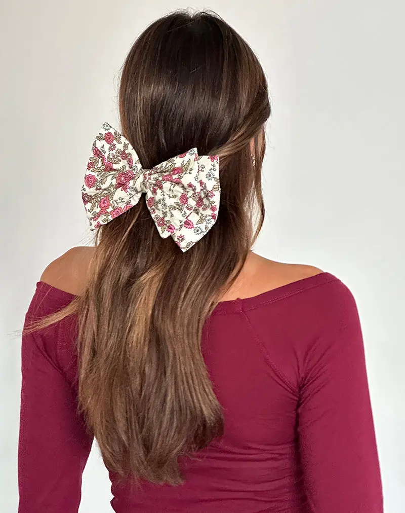 Acar Bow Clip In Vintage Bloom 1