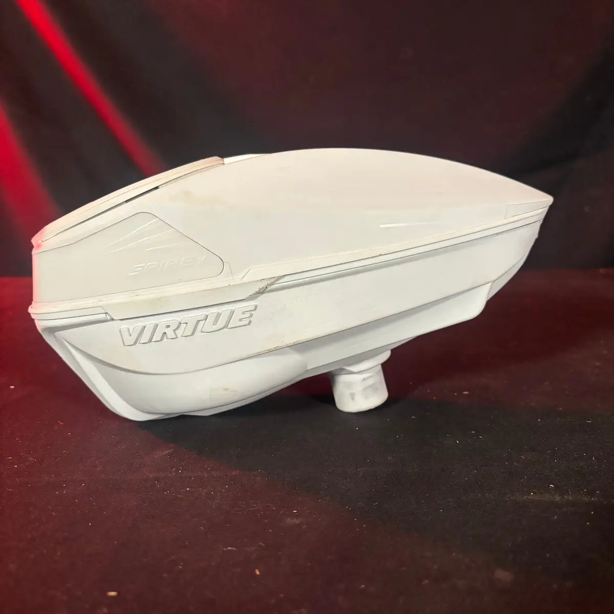 Used Virtue Spire 5 Paintball Loader - White 1