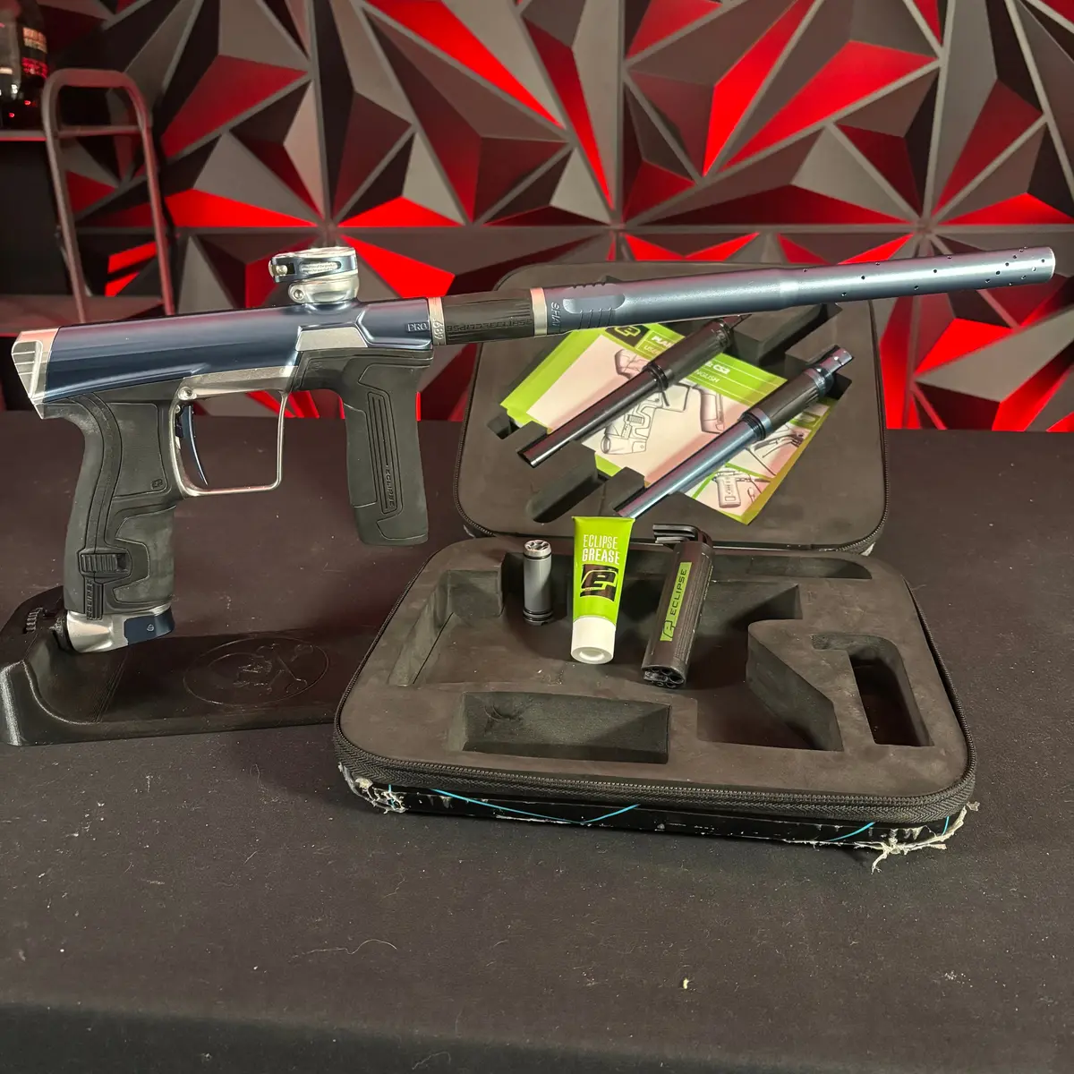 Used Planet Eclipse Cs2 Pro Paintball Gun - Blue/Silver 1