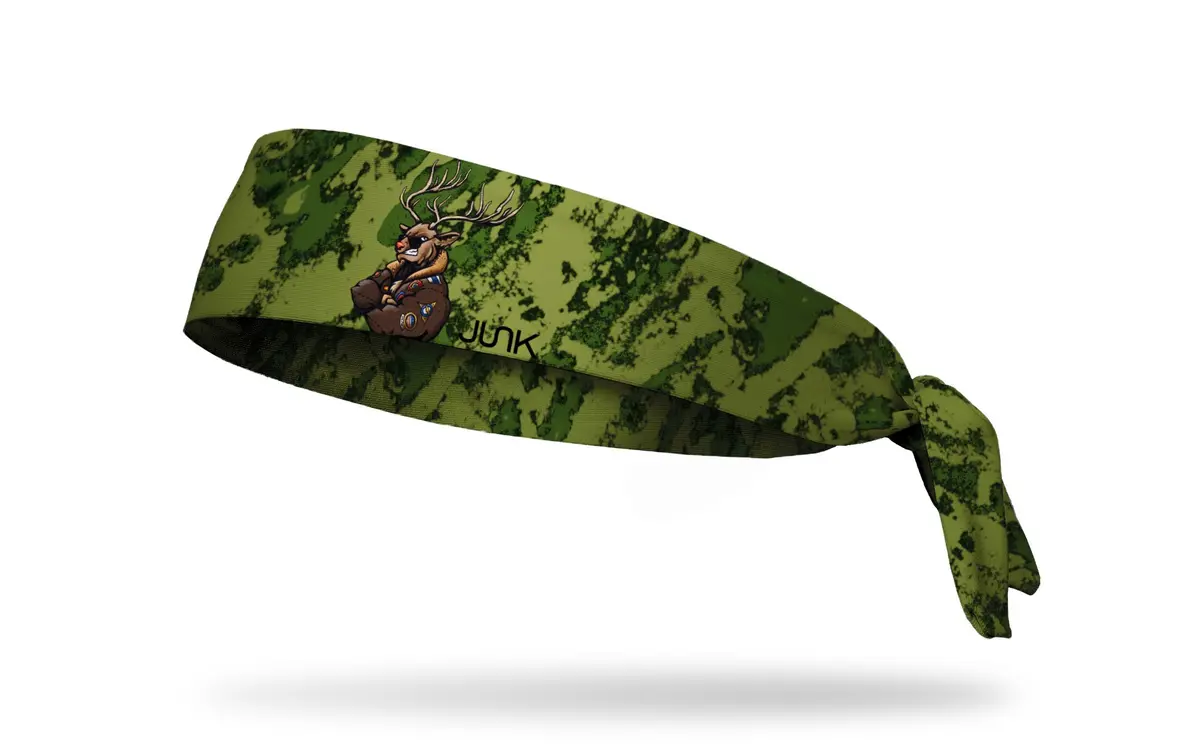 Aggressive Reindeer Flex Tie Headband 1
