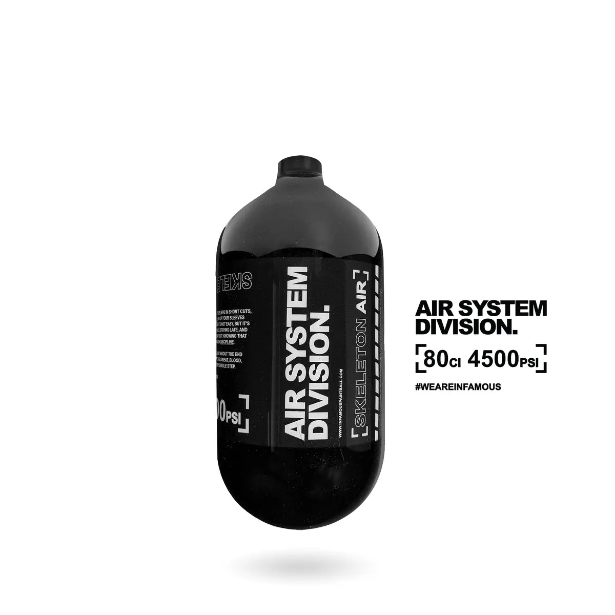 Infamous Skeleton Air "Division Series" Hyperlight Air Tank 80Ci 1