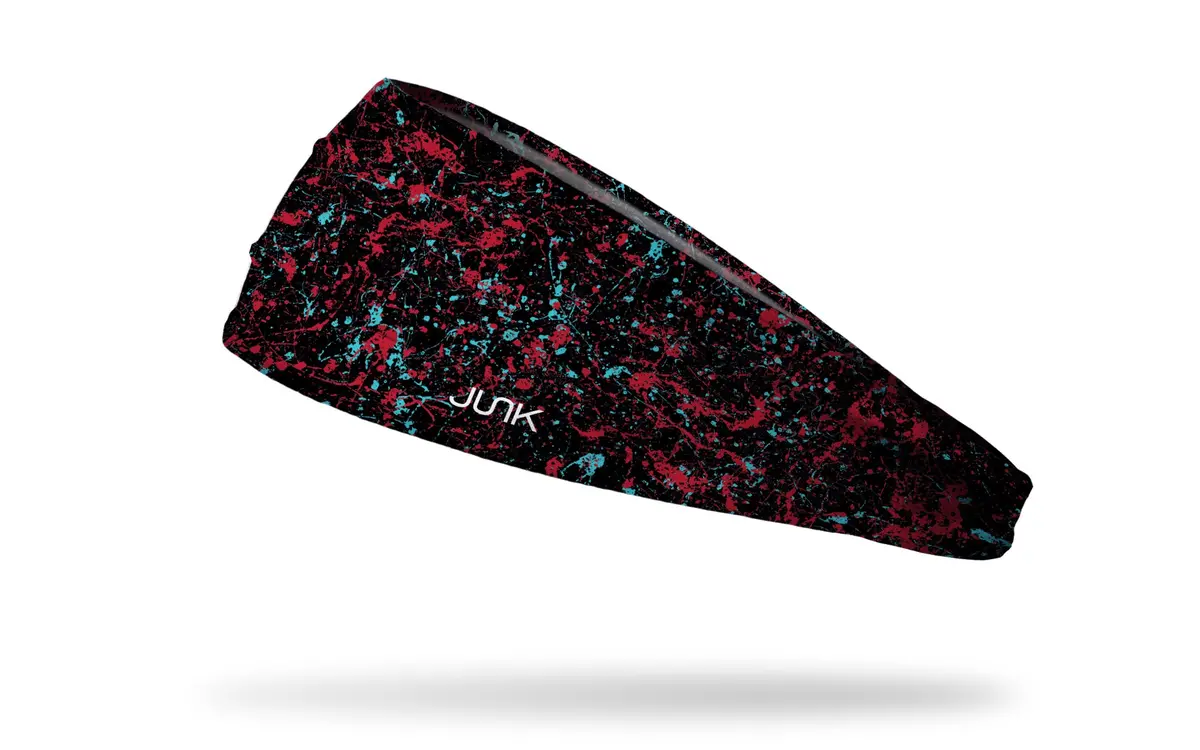 Sedona Red Teal Splatter Big Bang Lite Headband 1