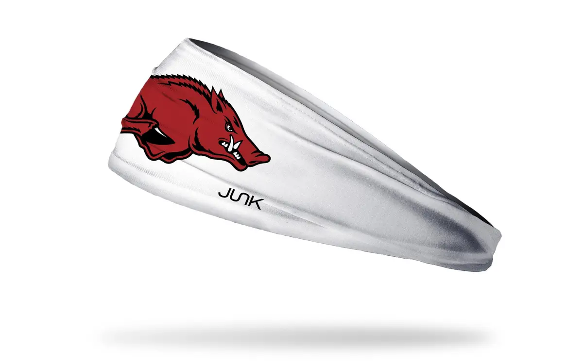 University Of Arkansas: Razorback White Big Bang Lite Headband 1
