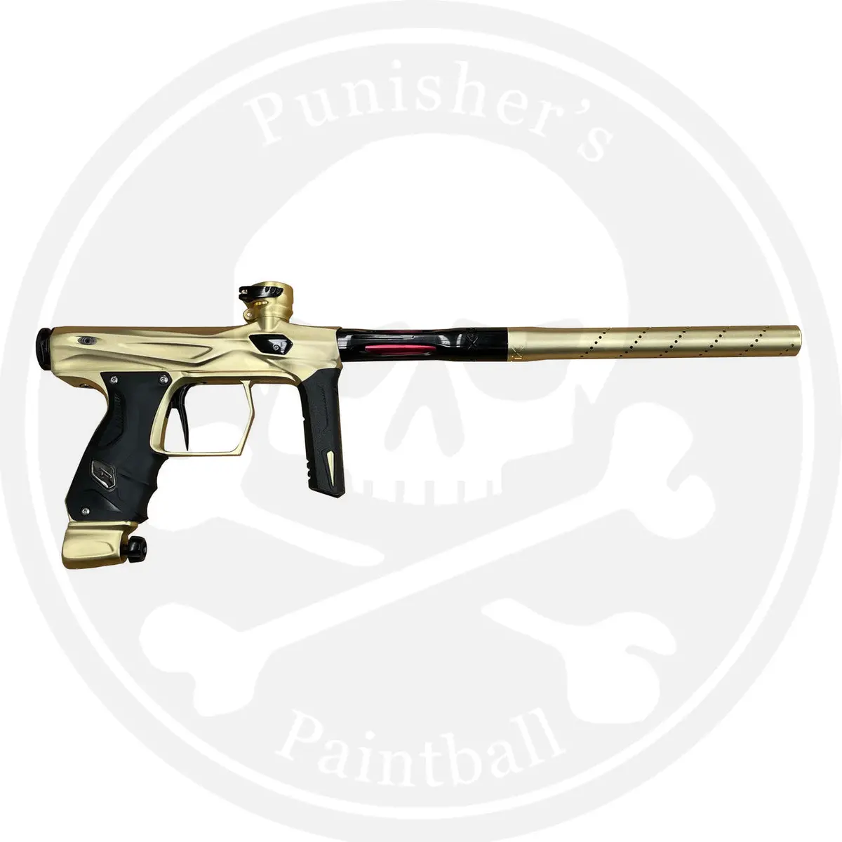Sp Shocker Amp Paintball Gun - Gold / Polished Black 1