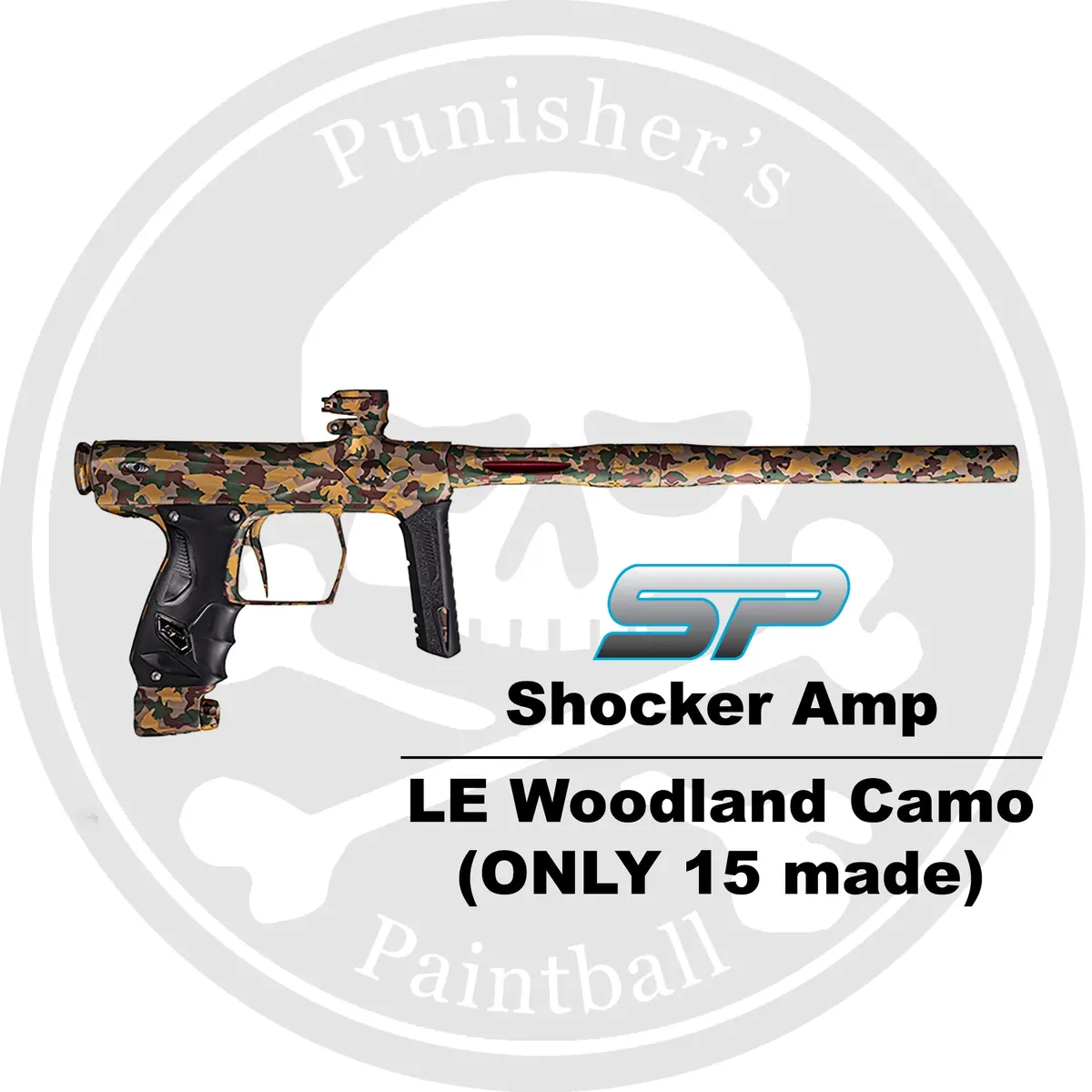 Sp Shocker Amp Paintball Gun - Le Woodland Camo 1