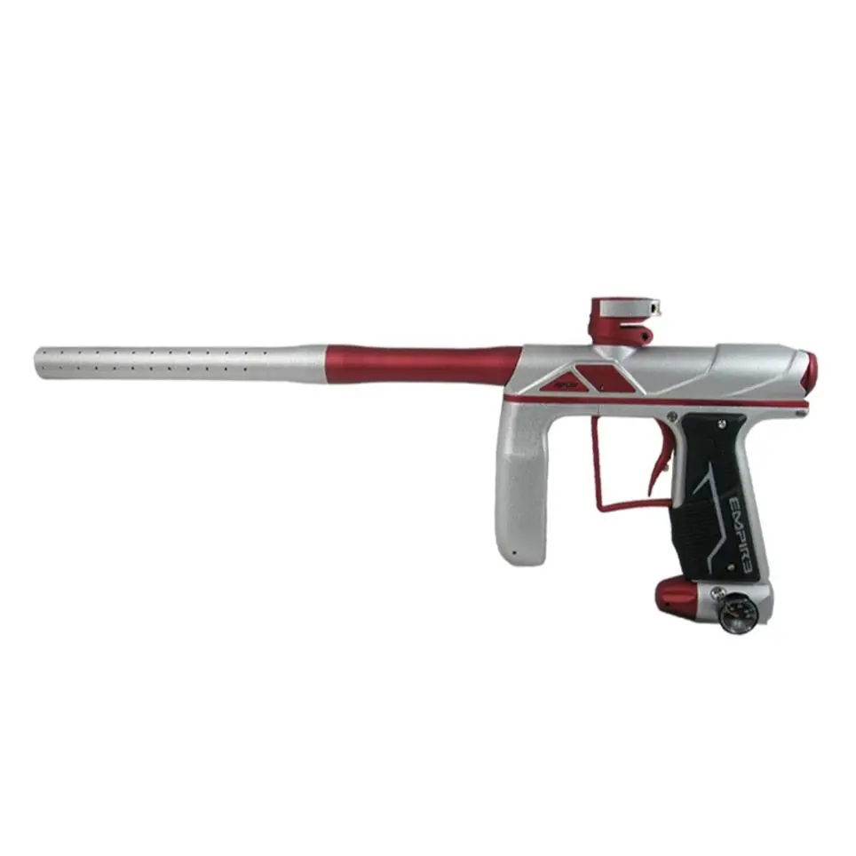 Empire Axe Pro Paintball Marker - Dust Silver / Red 1
