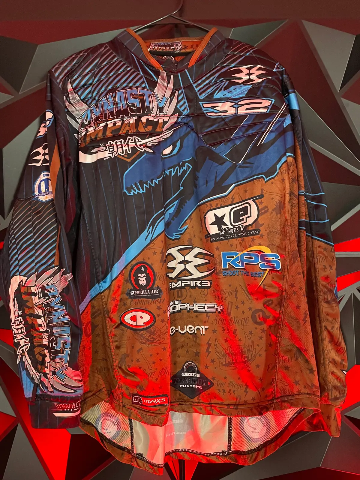 Used Dynapact Paintball Jersey - Yosh Rau #32 - 2Xl 1