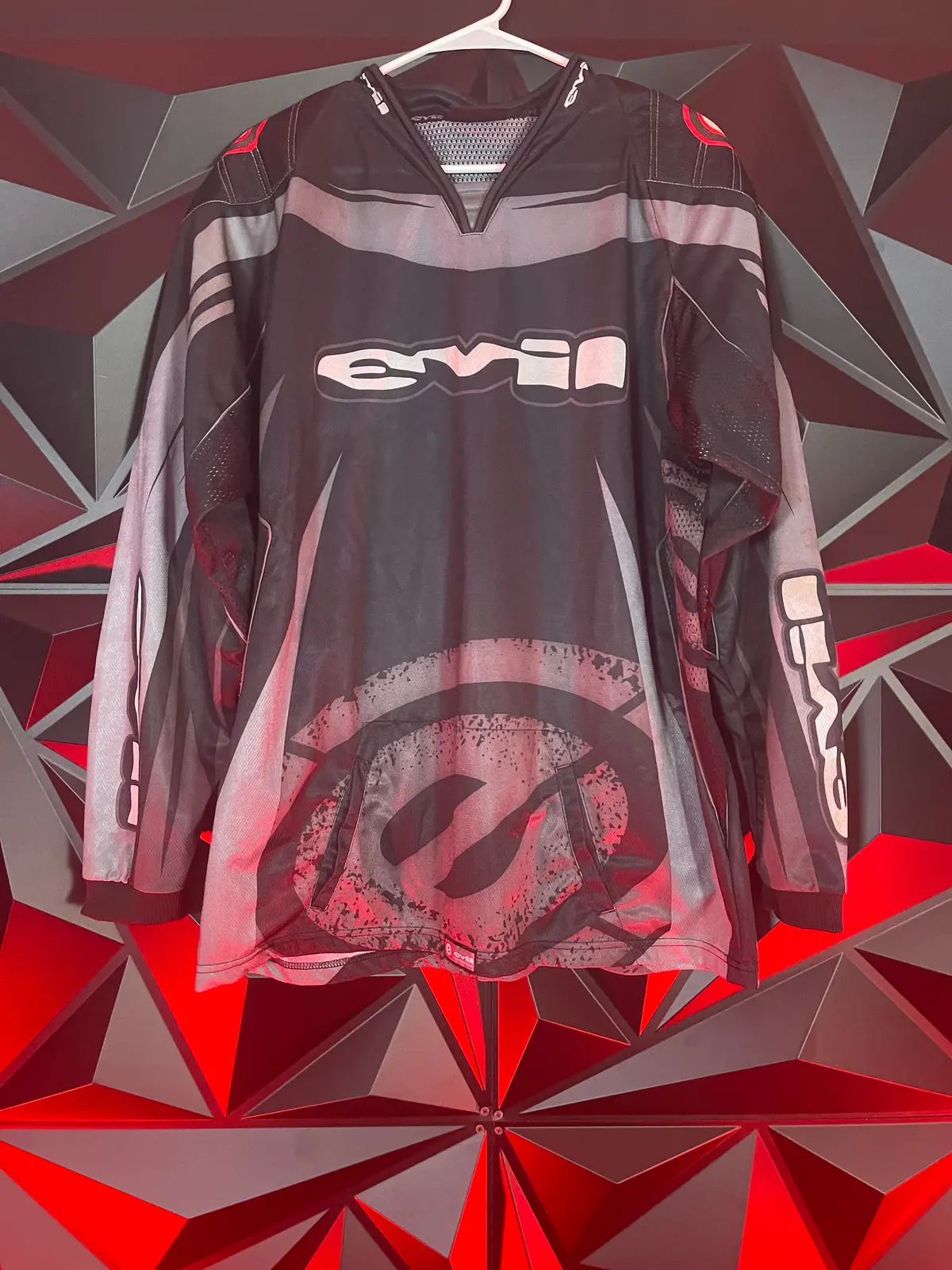 Used Evil Paintball Jersey - Black/Grey - Large 1