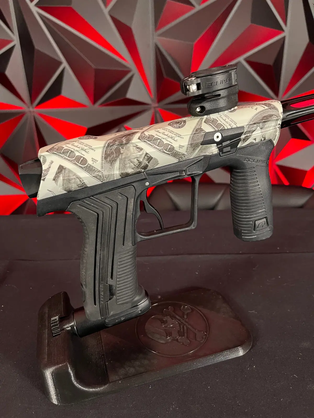 Used Planet Eclipse Etha 2 Paintball Gun - Planet Eclipse Graphic Sport "Money" Body Kit 1