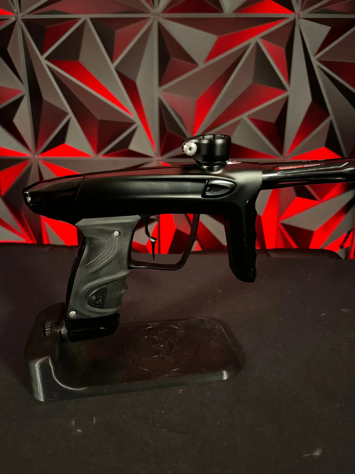 Used Dlx Tm40 Paintball Gun - Dust Black/Polished Black W/ Infamous Deuce Trigger 1