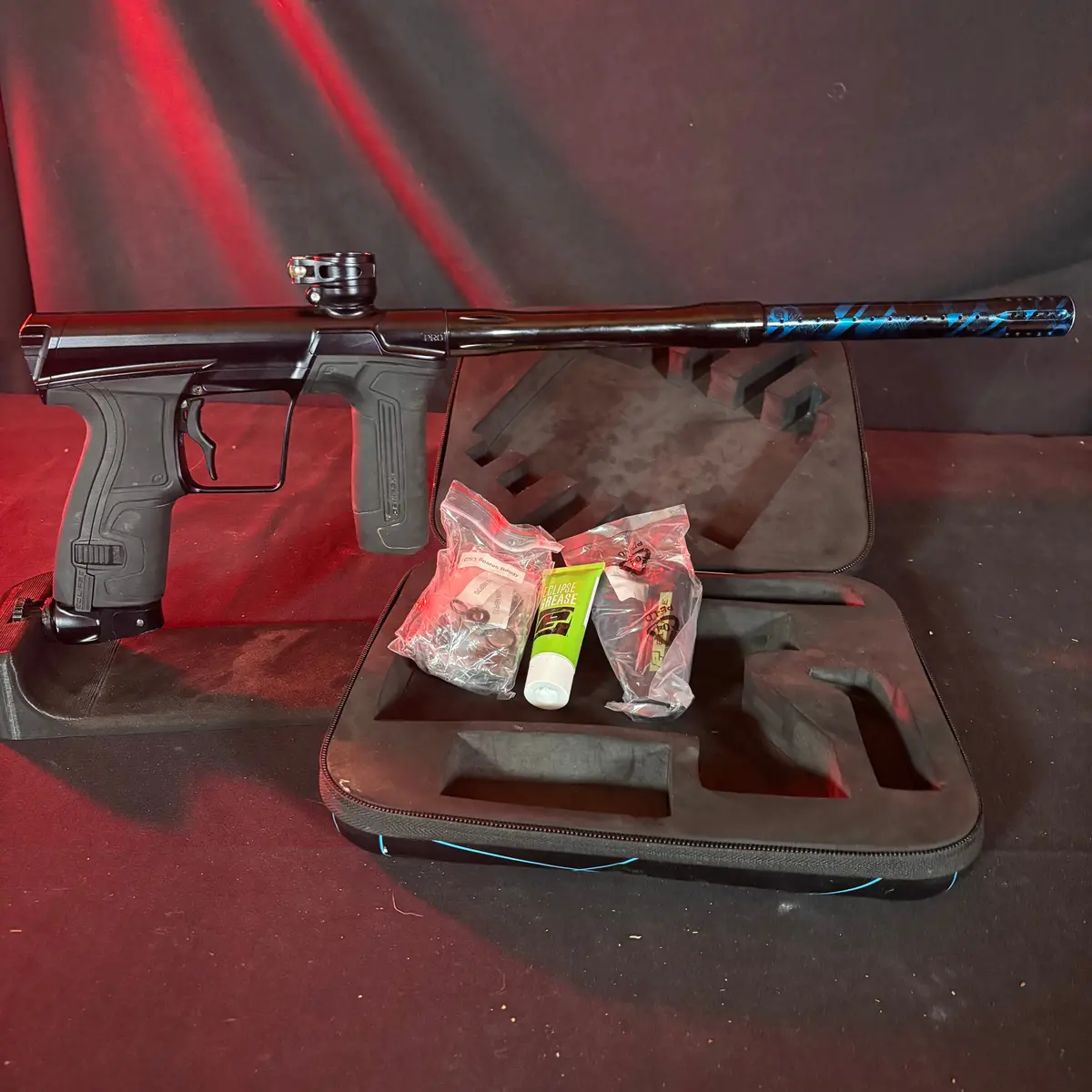 Used Planet Eclipse Cs2 Pro Paintball Gun - Black W/ Deuce Trigger & Dye Ul Barrel 1