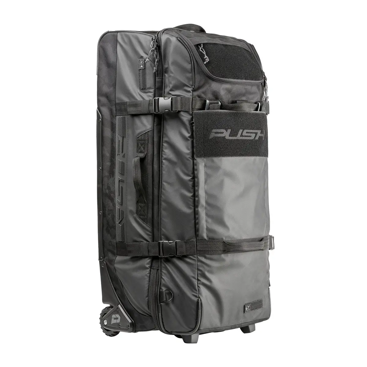 Push Division One Large Roller Gear Bag - Black - Tan Backpack Strap Kit 1