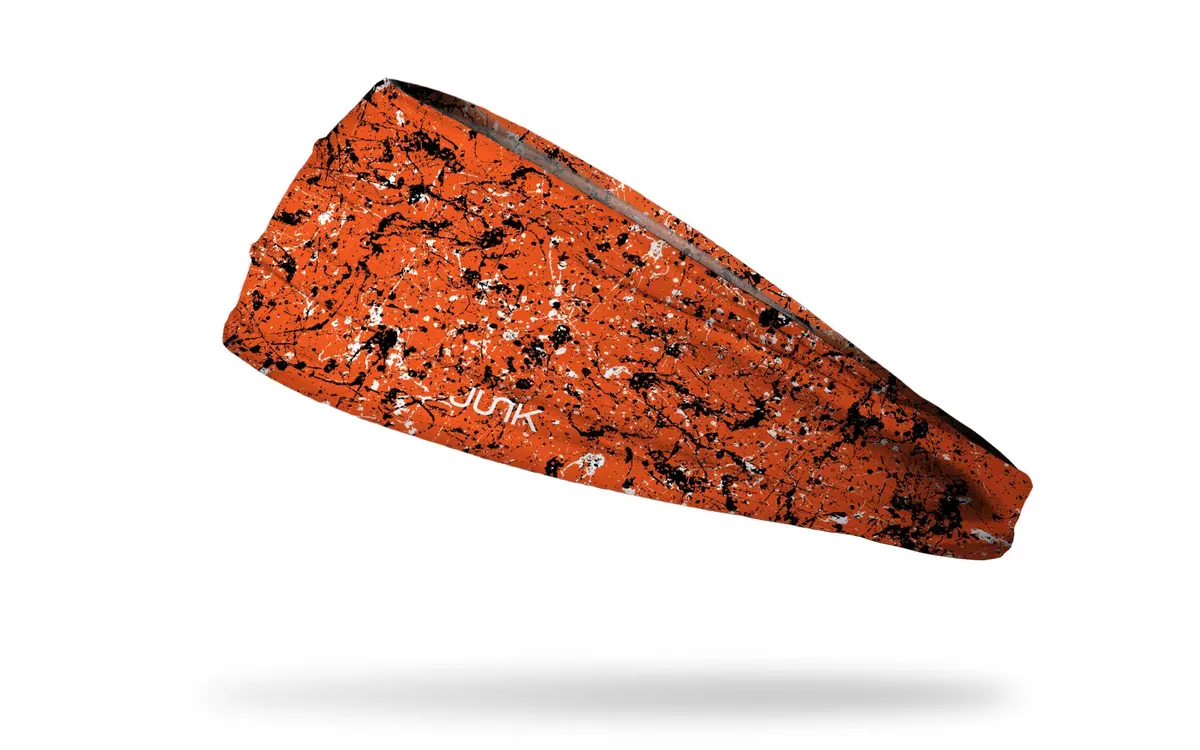 Orange Black Splatter Big Bang Lite Headband 1