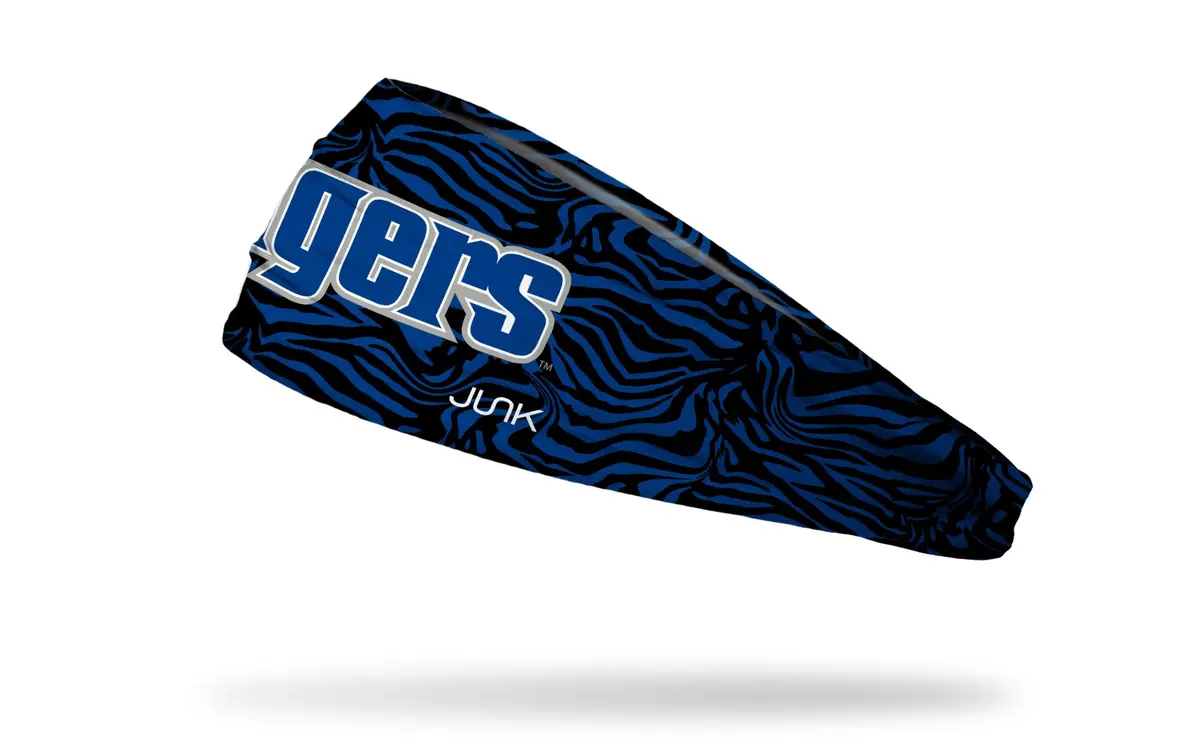 University Of Memphis: Tiger Pattern Black Big Bang Lite Headband 1