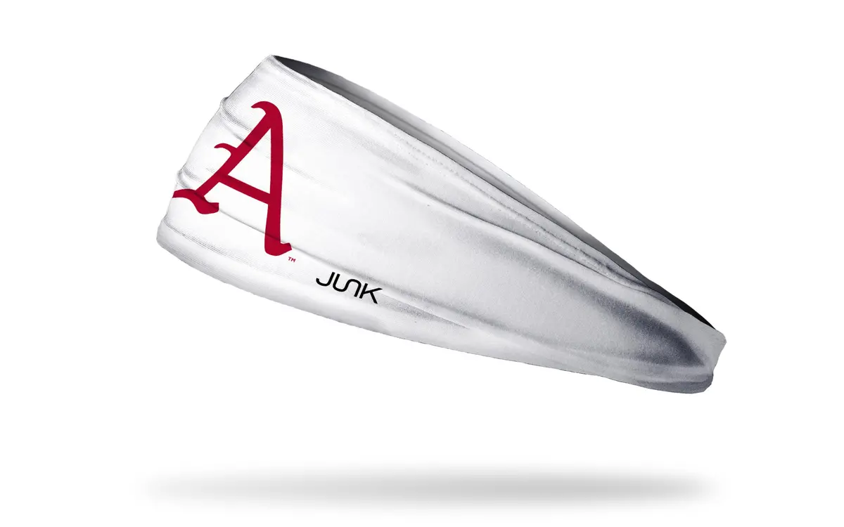 University Of Arkansas: Baseball Logo White Big Bang Lite Headband 1