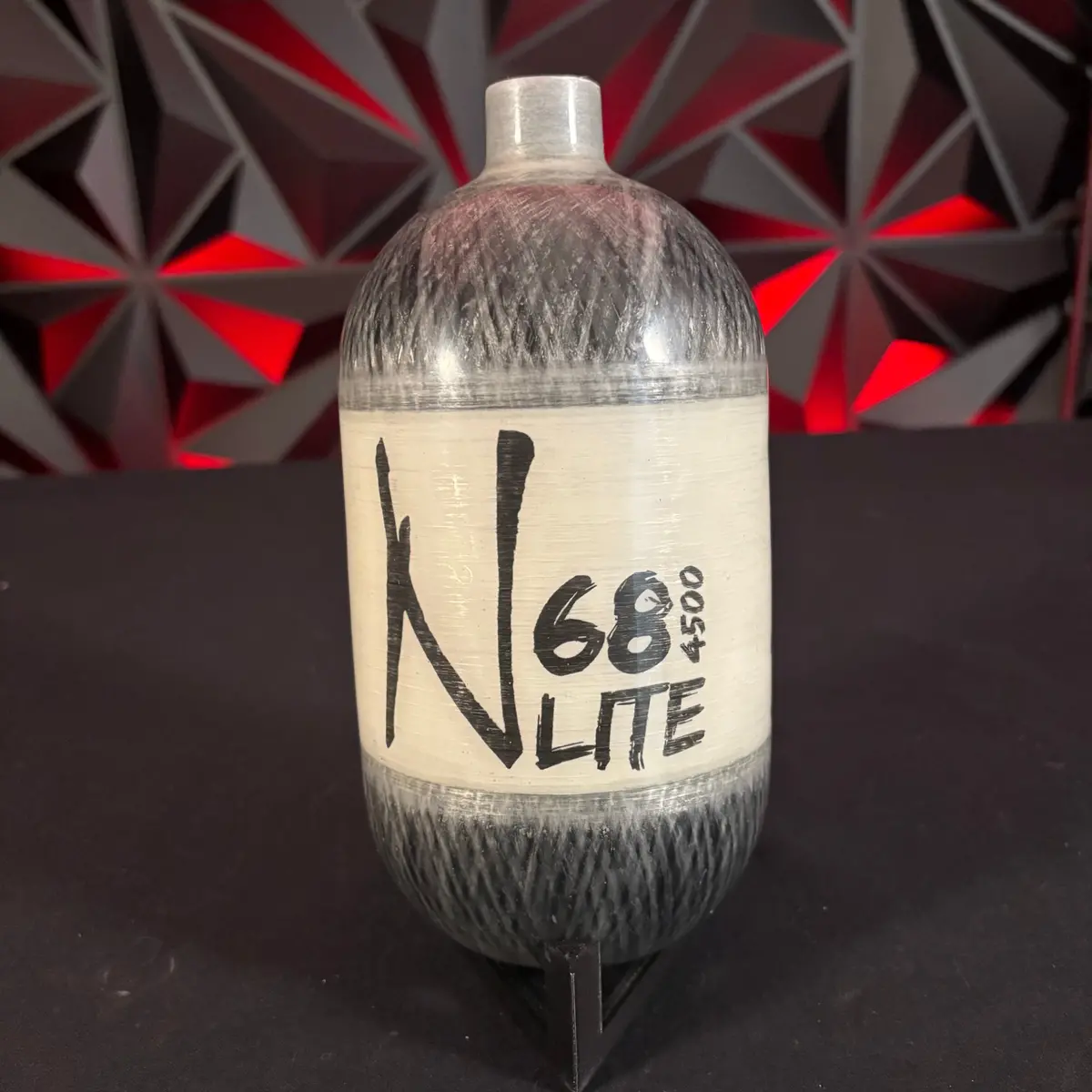 Used Ninja Lite 68/4500 Paintball Tank - Translucent Black *Bottle Only* 1