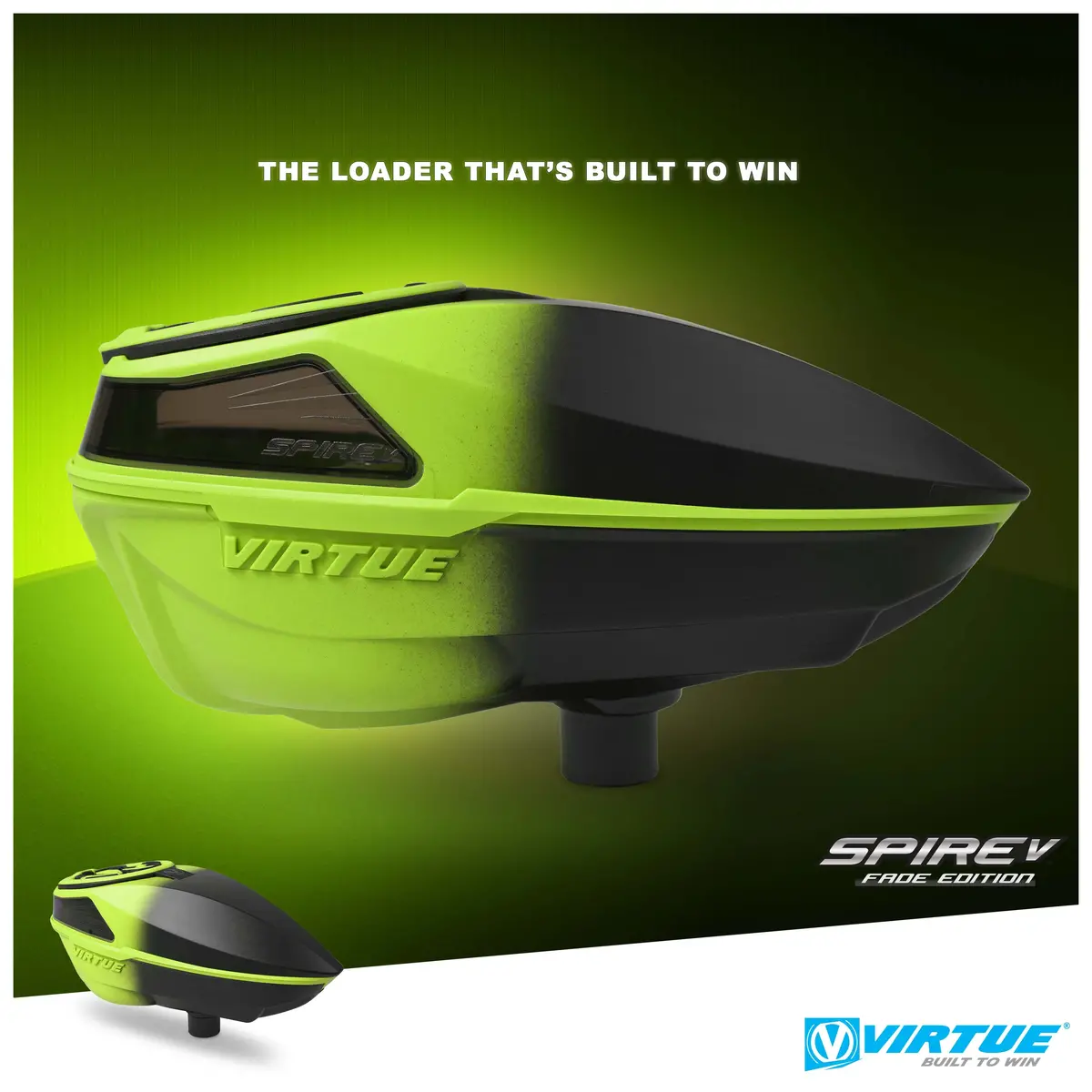 Virtue Spire 5 Paintball Loader - Acid Black Fade 1
