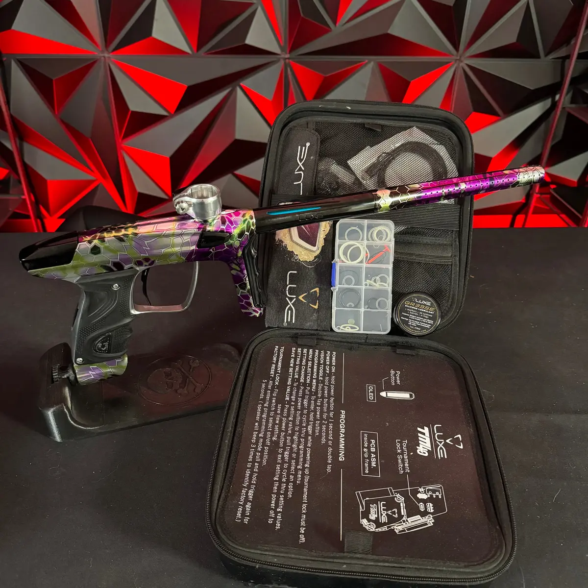 Used Dlx Luxe Tm40 Paintball Gun - Le Techno Hex Purple 1
