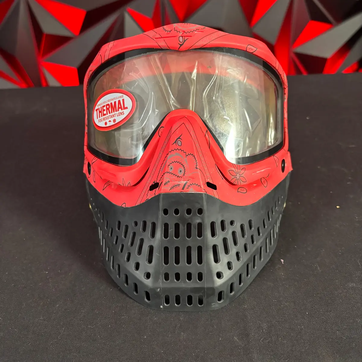 Used Jt Proflex Paintball Maks - Se Red Sandana 1