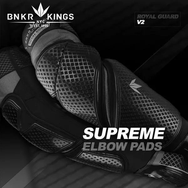 Bnkr Bunkerkings Royal Guard Paintball Elbow Pads 1