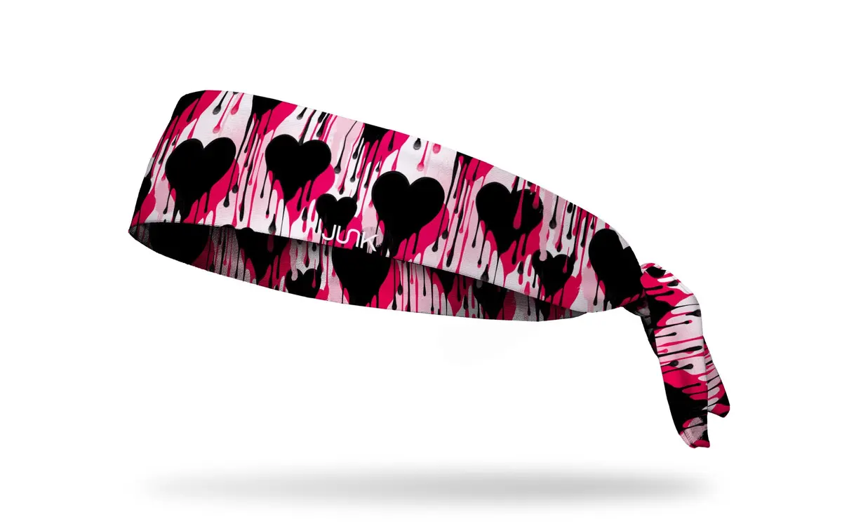 Bleeding Hearts Flex Tie Headband 1