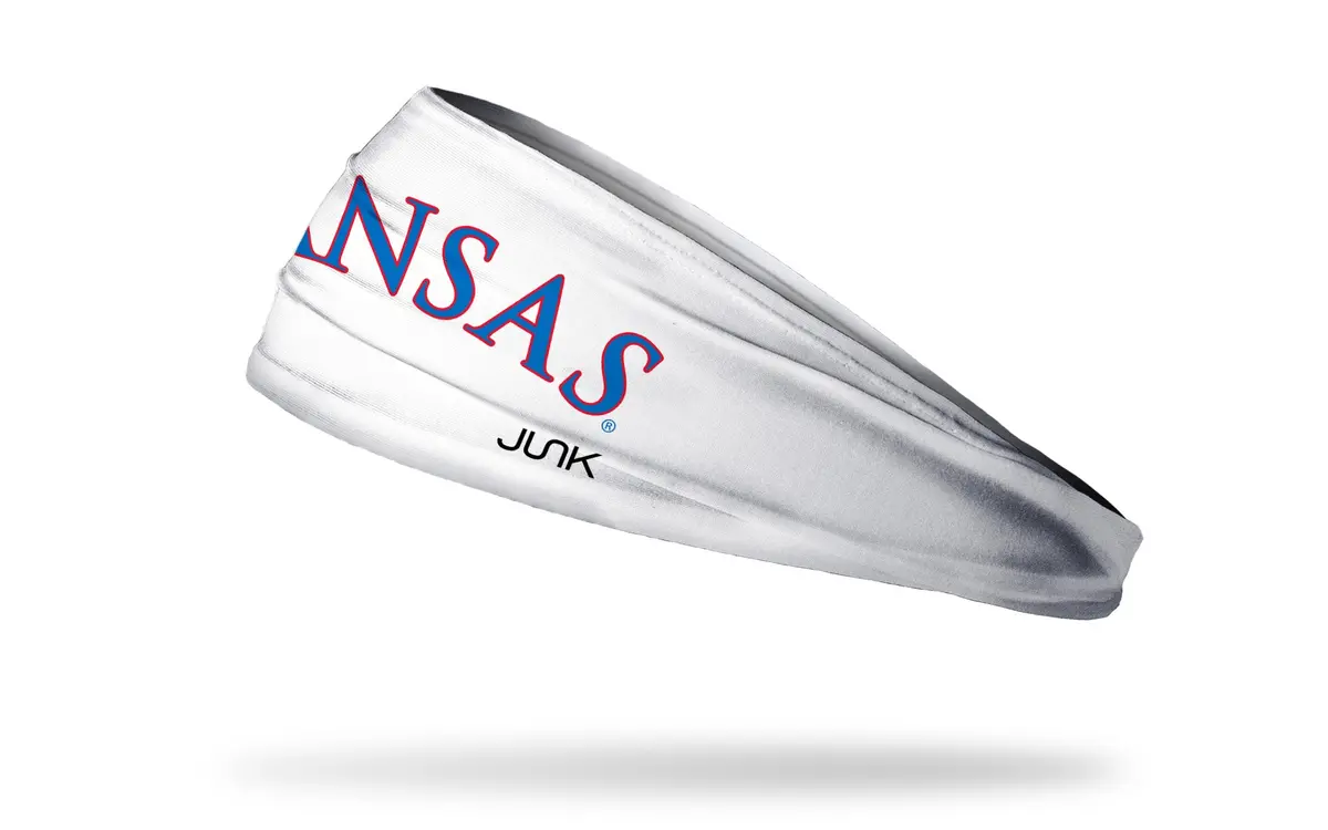University Of Kansas: Wordmark White Big Bang Lite Headband 1