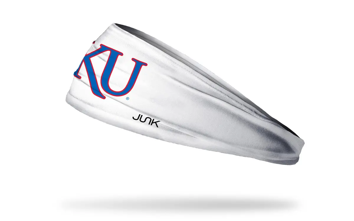University Of Kansas: Ku White Big Bang Lite Headband 1