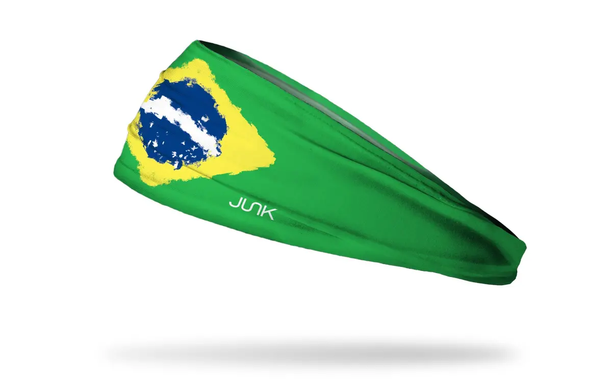 Brazil Painted Flag Headband 1