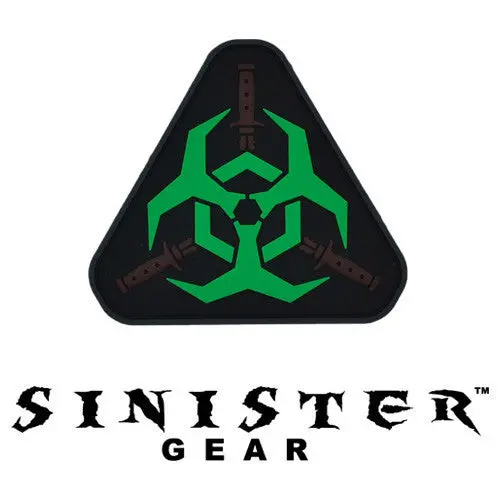 Sinister Gear "Biohazard" Pvc Patch - Green 1