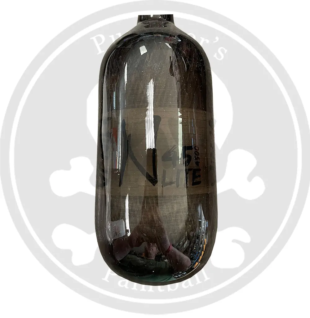 Ninja Carbon Fiber Lite 45/4500 Paintball Tank - Translucent Black - Bottle Only 1