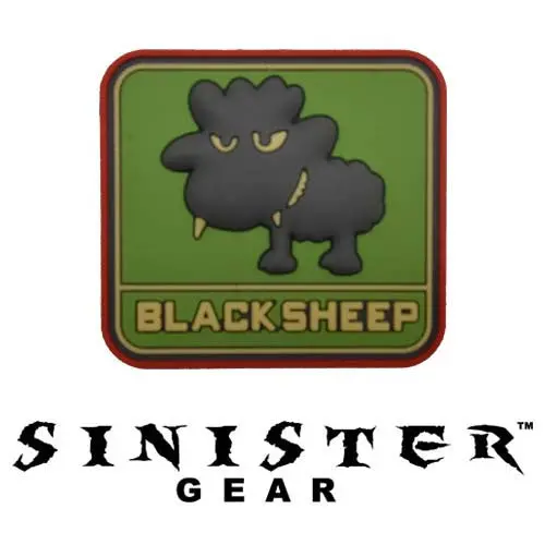 Sinister Gear "Black Sheep" Pvc Patch - Color 1