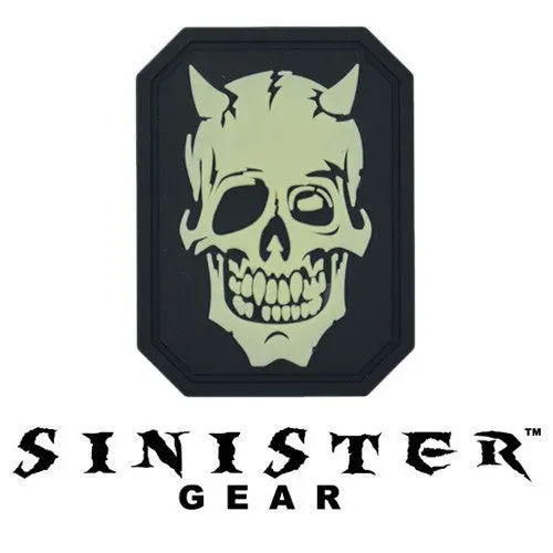 Sinister Gear "Bones" Pvc Patch - Glow 1