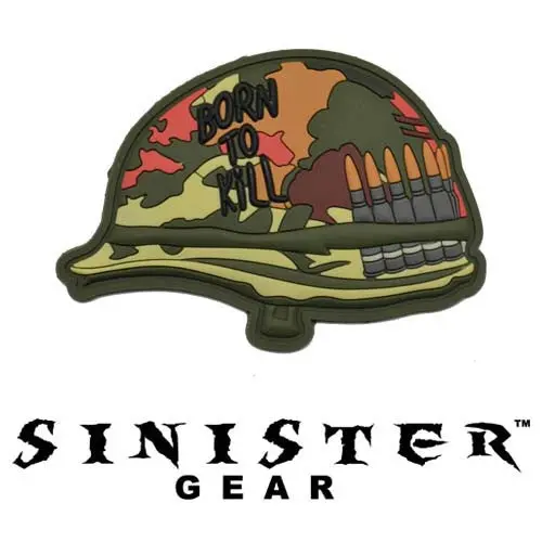 Sinister Gear "Born To Kill" Pvc Patch - Color 1