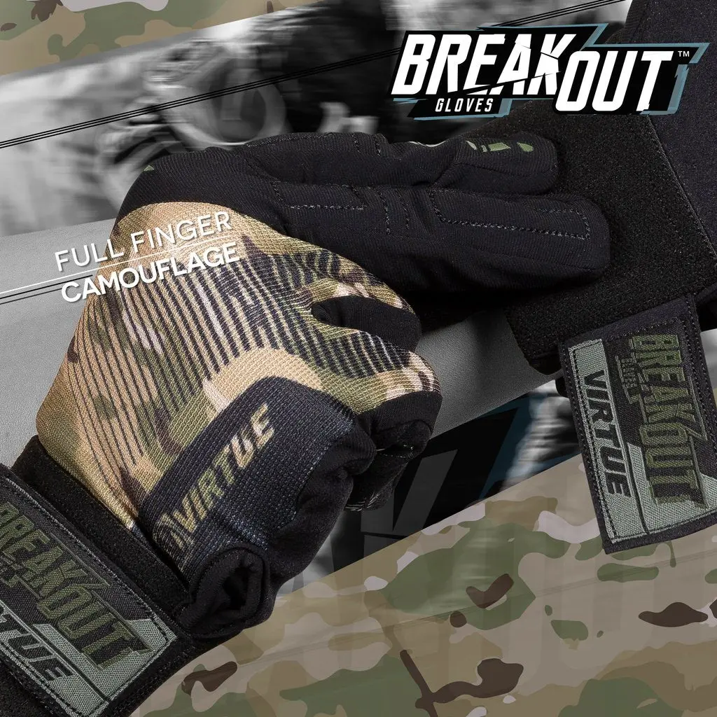 Virtue Breakout Gloves - Ripstop Full Finger - Camo 1