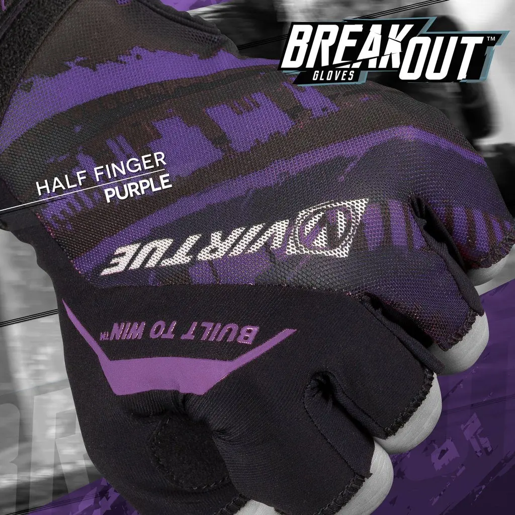 Virtue Mesh Breakout Gloves - Half Finger - Graphic Purple 1
