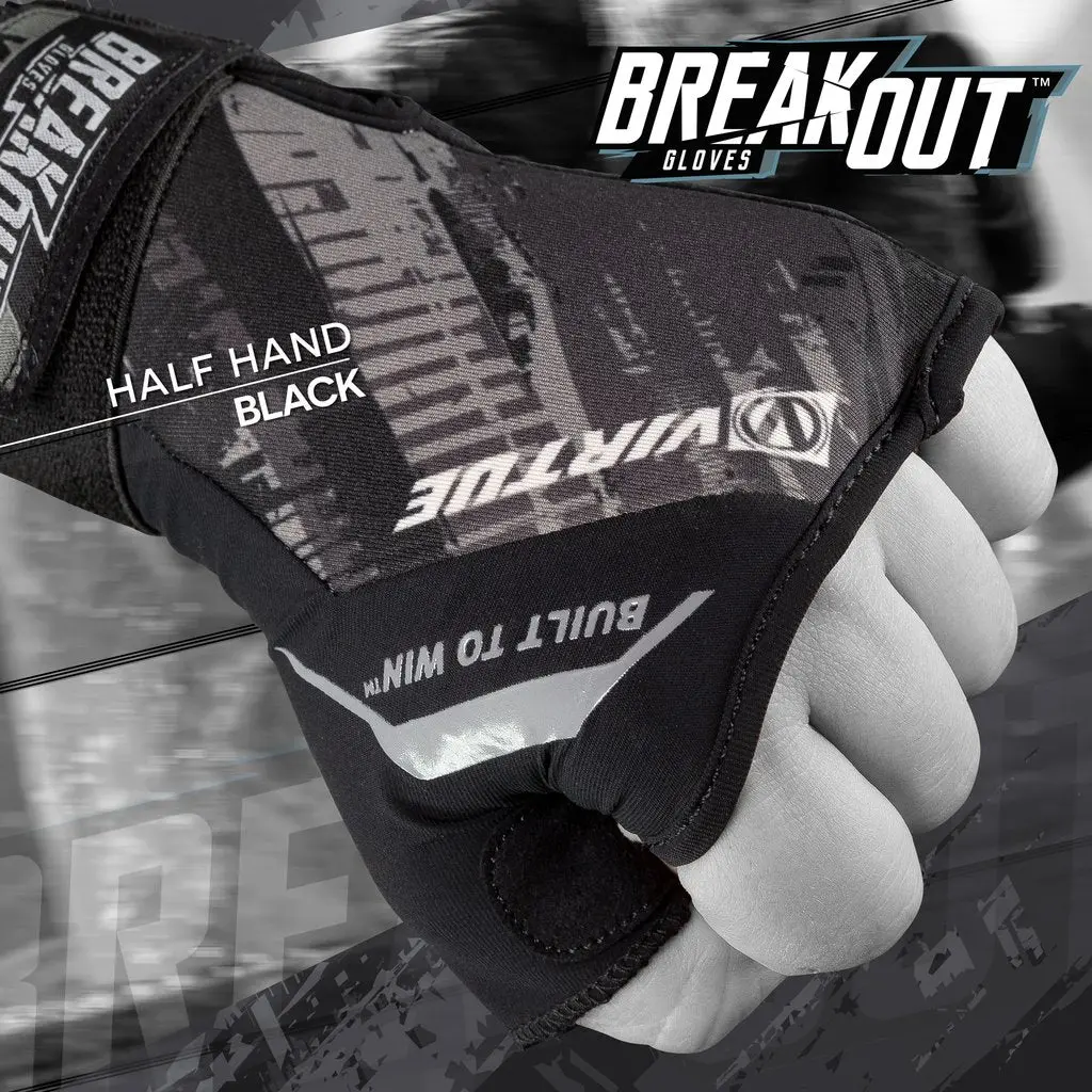 Virtue Mesh Breakout Gloves - Half Hand - Graphic Black 1